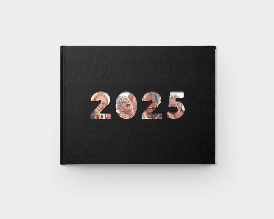 Fotolibro dell'anno con copertina a finestra