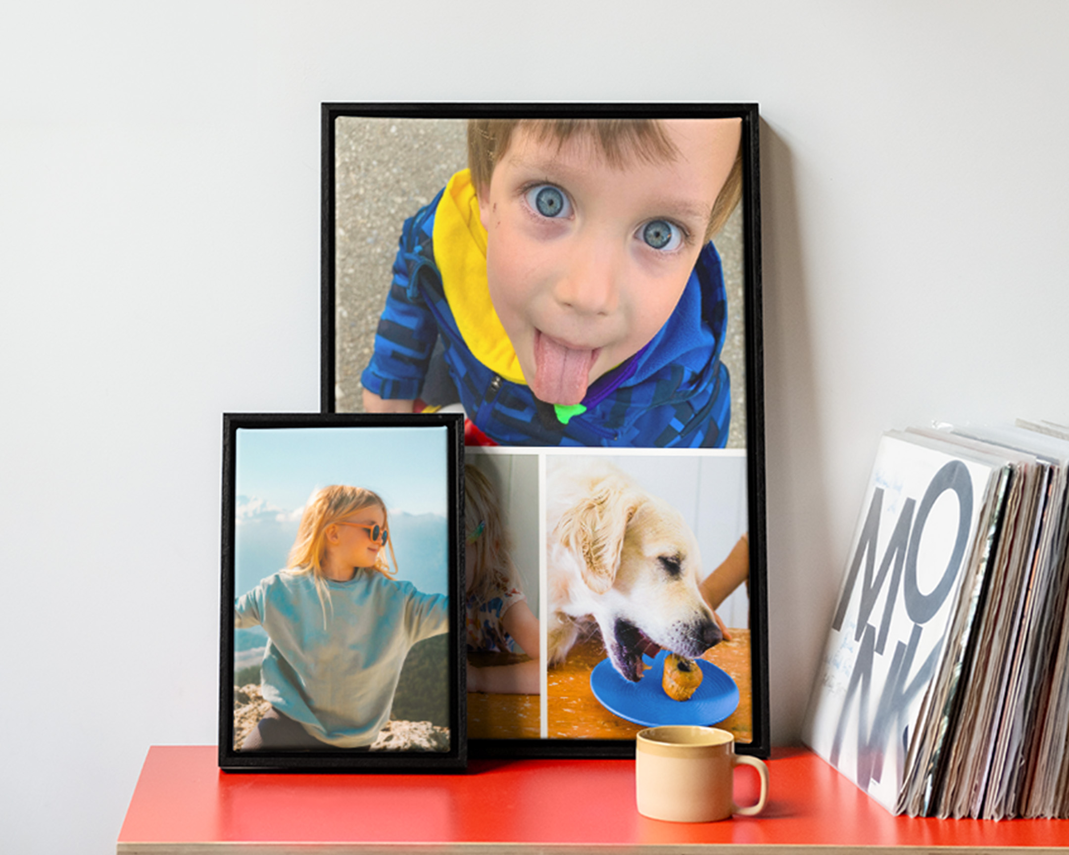 Decorazioni da parete selezionate con immagini collage e non collage