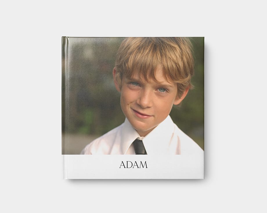 fotolibro quadrato con rilegatura piatta