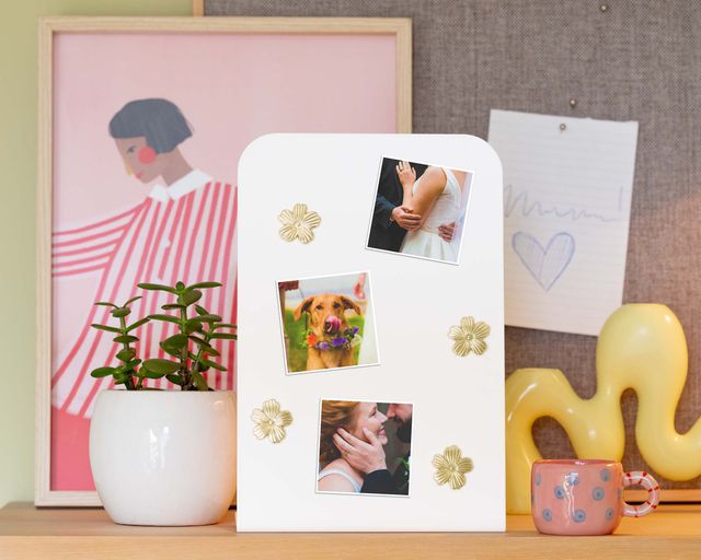 Tre calamite personalizzate con foto del matrimonio