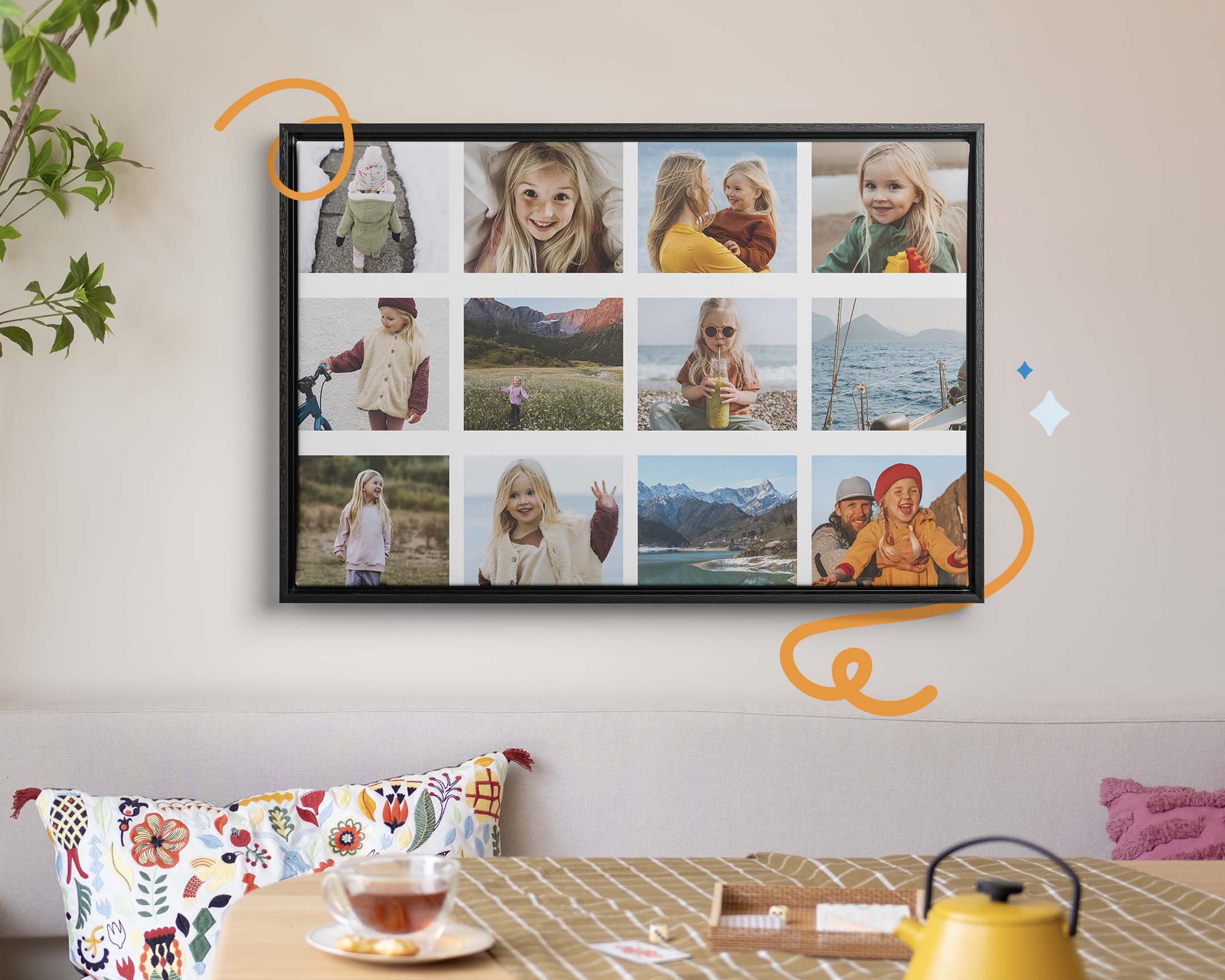 Collage decorazione da parete: ricordi curati da te