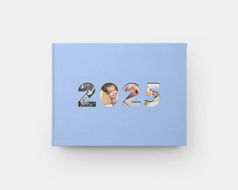 Fotolibro dell'anno con copertina a finestra