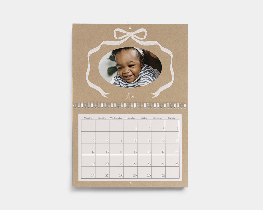 Calendario da parete doppio A4