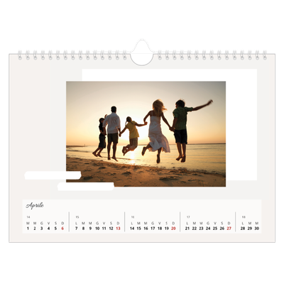 Calendario fotografico A4 — Toni spenti [Aprile]