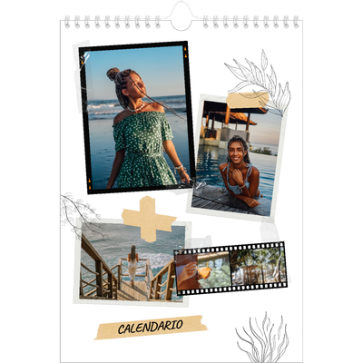 Calendario personalizzato A4 — Album ricordi con stile [copertina]