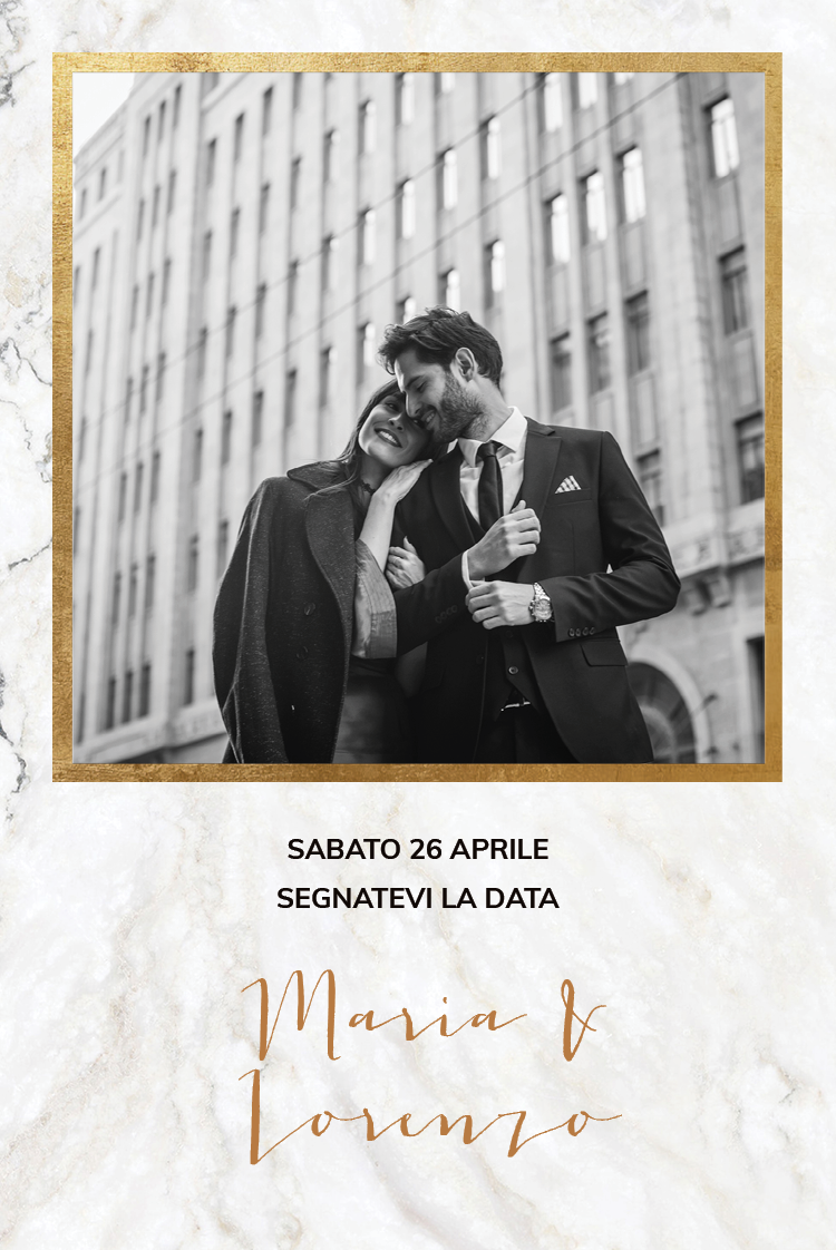 Save the date — Classic Marble