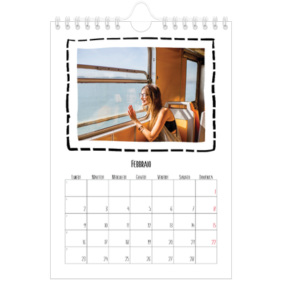 Calendario fotografico A5 — Istantanee da album [Febbraio]