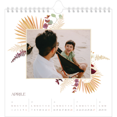 Calendari quadrati — Boho [Aprile]