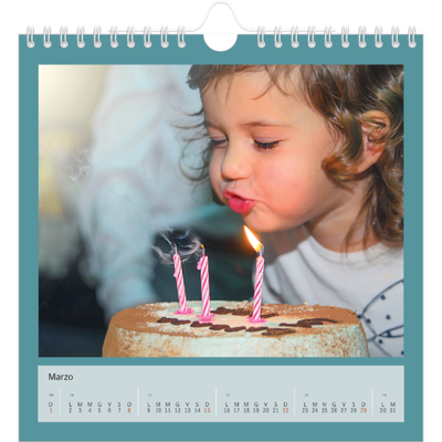 Calendari quadrati — Colora il mio mondo [Marzo]