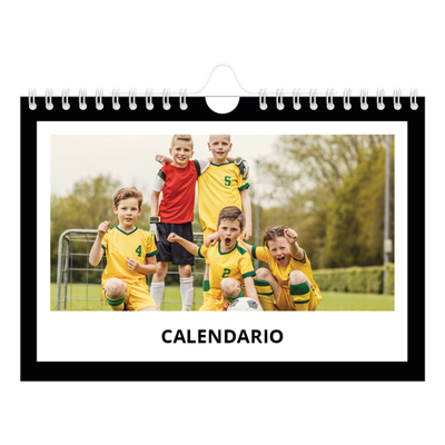 Calendario fotografico A5 — Cornice monocromatica [copertina]