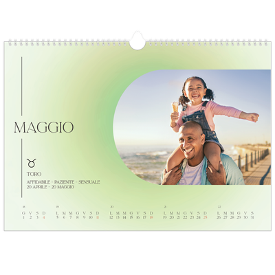 Calendario A3 orizzontale  — Sfumature astrologiche [copertina]