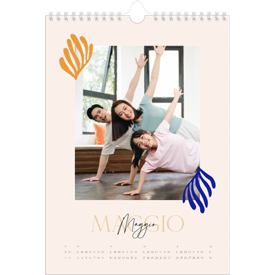 Calendario personalizzato A4 — Corallo [copertina]