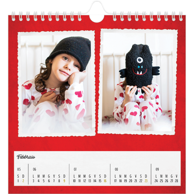 Calendari quadrati — Collezione di immagini [Febbraio]