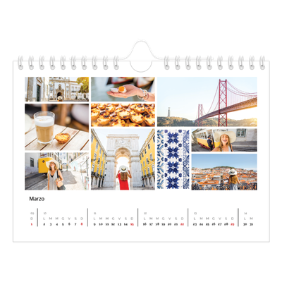 Calendario fotografico A5 — Struttura [Marzo]