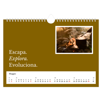 Calendario fotografico A4 — Terra editoriale [Maggio]