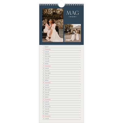 Calendario da cucina  — Ardesia e grazie [Maggio]