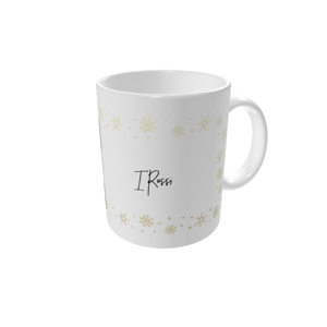 Tazze personalizzate — Bordo con fiocchi di neve