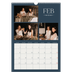 Calendario A3 verticale — Ardesia e grazie [Febbraio]