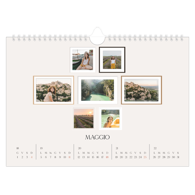 Calendario fotografico A4 — Galleria fotografica a parete [copertina]