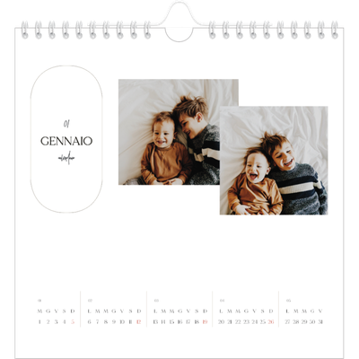 Calendari quadrati — Fare piani [Gennaio]