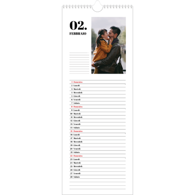 Calendario da cucina  — Serif e momenti [Febbraio]