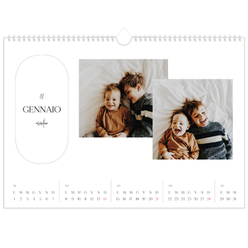 Calendario Fotografico A3 Orizzontale — Fare piani
