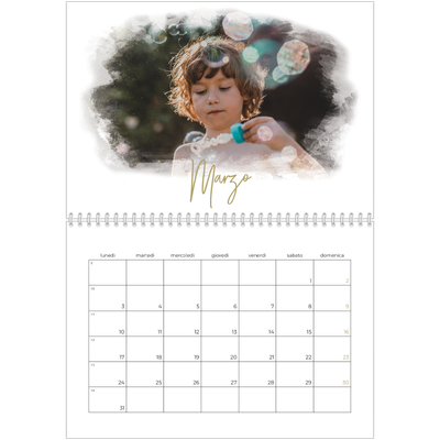 Calendario A4 Doppio — Effetti fotografici [Marzo]