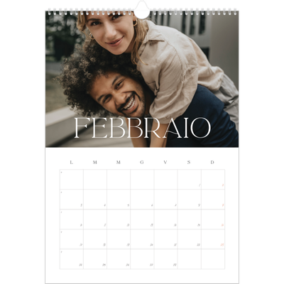 Calendario A3 verticale — Più grande della vita [Febbraio]
