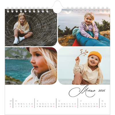 Calendari quadrati — Istantanee e scrittura [Marzo]