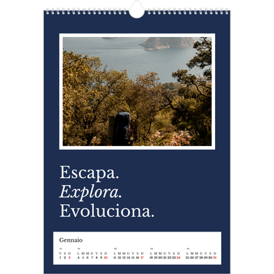 Calendario A3 verticale — Terra editoriale [Gennaio]