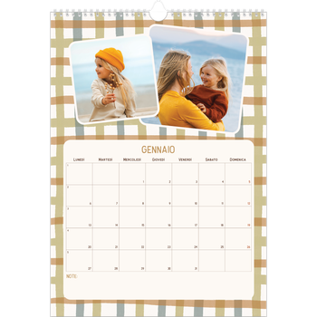 Calendario personalizzato A3 — Fantasia rétro