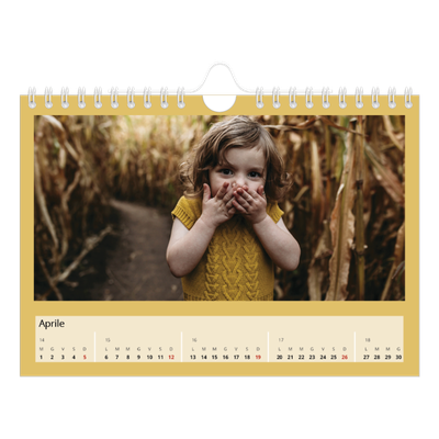 Calendario fotografico A5 — Colori della terra [Aprile]