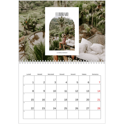 Calendario A4 Doppio — L'arco aperto [Febbraio]