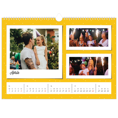 Calendario A3 orizzontale  — Scatti pop di colore [Aprile]