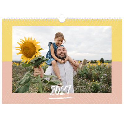 Calendario A3 orizzontale  — Colore e motivo [copertina]