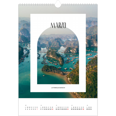 Calendario A3 verticale — L'arco aperto [Marzo]
