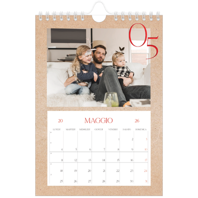Calendario fotografico A5 — Esplosioni di rosso [copertina]