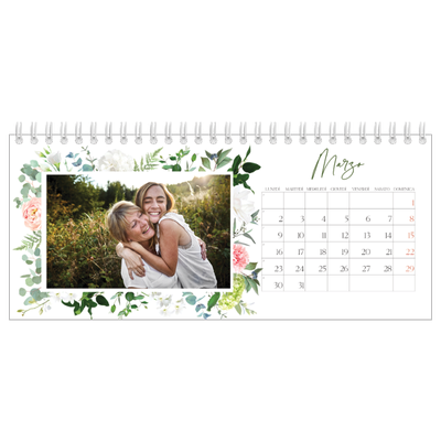 Calendari da tavolo — Fiori tradizionali [Marzo]