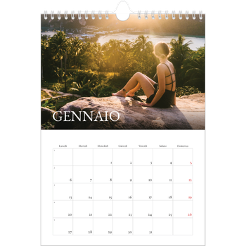 Calendario personalizzato A4 — Graziato semplice
