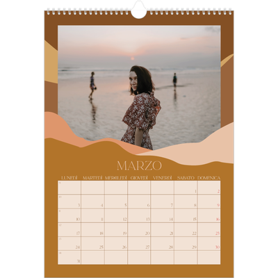 Calendario A3 verticale — Montagne [Marzo]