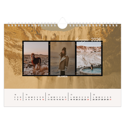 Calendario fotografico A4 — Avventura [copertina]