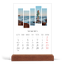 Calendario con supporto in legno verticale  — Mosaici di viaggio [copertina]