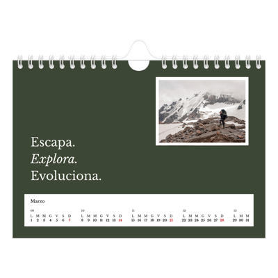 Calendario fotografico A5 — Terra editoriale [Marzo]