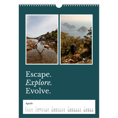 Calendario A3 verticale — Terra editoriale [Aprile]