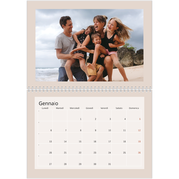Calendario A4 Doppio — Colori della terra
