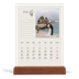 Calendario con supporto in legno verticale  — Iniziali in fiore [Febbraio]
