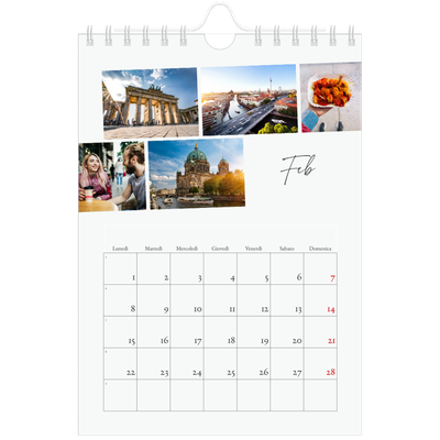 Calendario fotografico A5 — Soggiorno in città [Febbraio]
