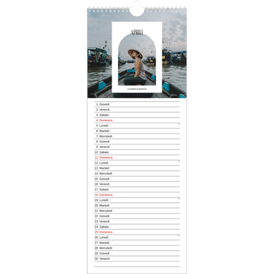 Calendario da cucina  — L'arco aperto [Aprile]