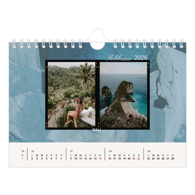 Calendario fotografico A5 — Avventura [Febbraio]