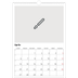 Calendario A3 verticale — Disegna il tuo prodotto [Aprile]